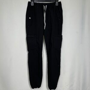 FIGS Technical Collection Black Cargo Jogger Scrub Pants Women's XS